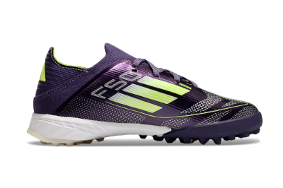 Kids Kids Adidas F50 Elite TF Artificial Turf Low-Tops Football Shoes - Purple/Green/White