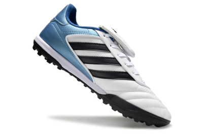 Men's Adidas Copa Gloro 2 TF Artificial Turf Low-Tops Football Shoes - White/Black/Blue