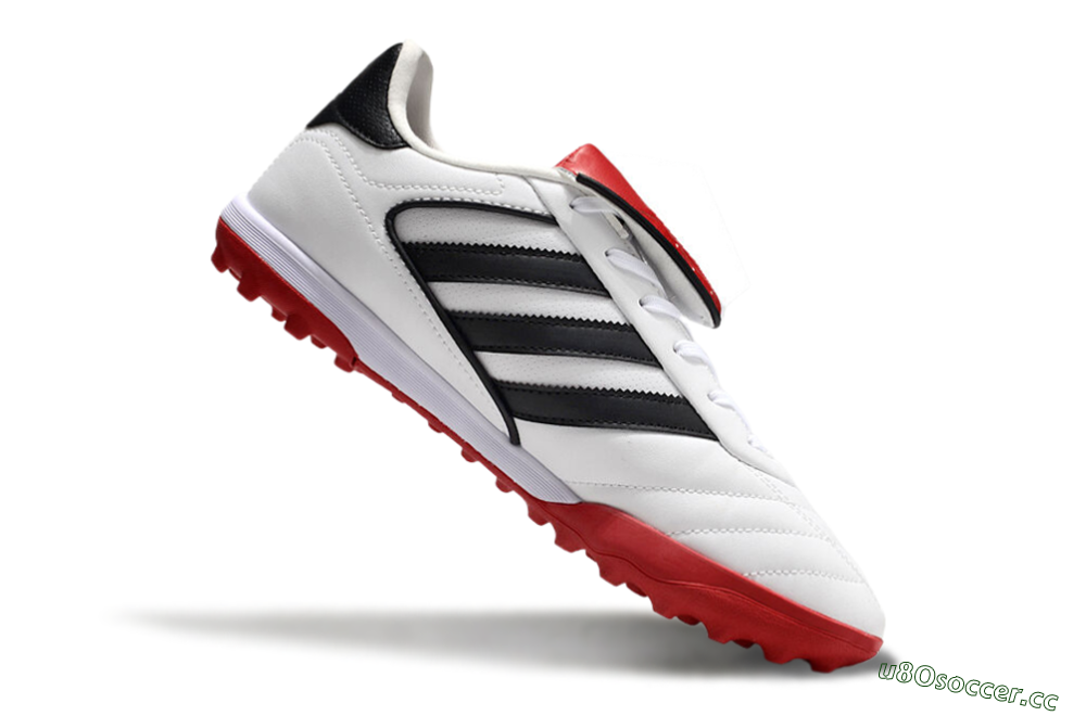 Men's Adidas Copa Gloro 2 TF Artificial Turf Low-Tops Football Shoes - White/Black/Red 4