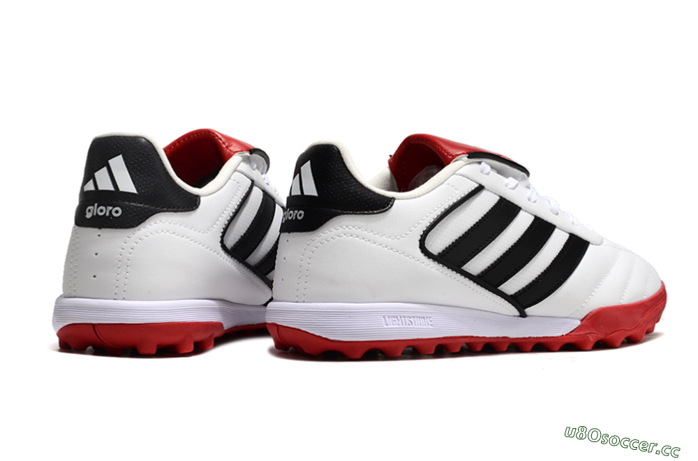 Men's Adidas Copa Gloro 2 TF Artificial Turf Low-Tops Football Shoes - White/Black/Red 6