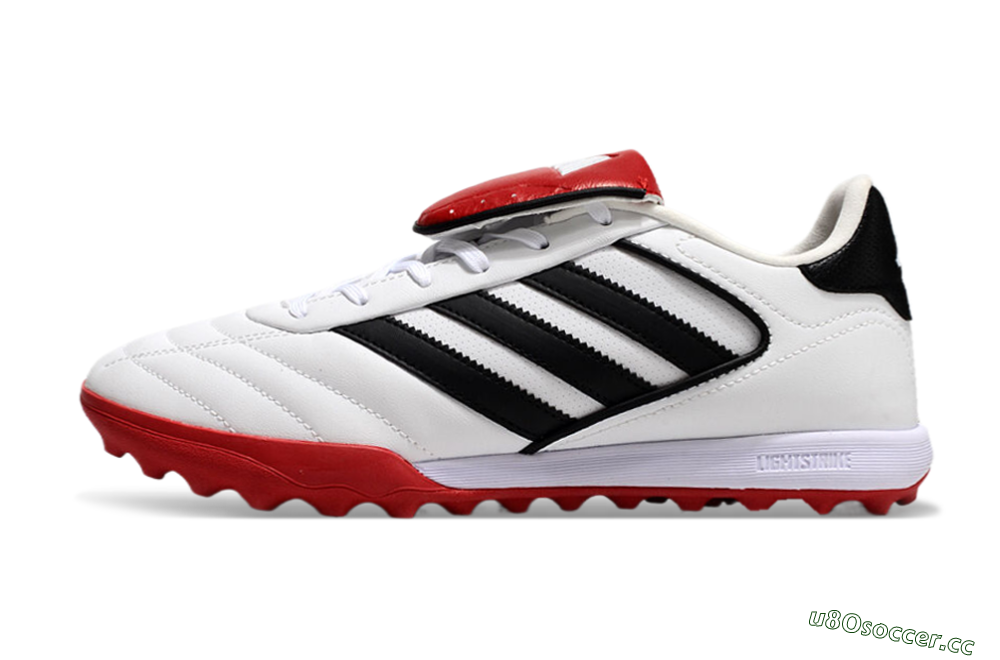 Men's Adidas Copa Gloro 2 TF Artificial Turf Low-Tops Football Shoes - White/Black/Red 0