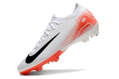 Men's Nike Air Zoom Mercurial Vapor 16 Elite FG Firm Ground Low-Tops Football Boots - White/Orange/Black