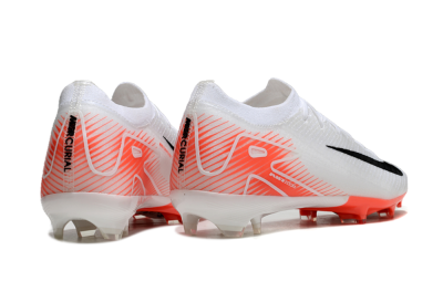 Men's Nike Air Zoom Mercurial Vapor 16 Elite FG Firm Ground Low-Tops Football Boots - White/Orange/Black