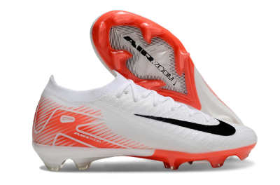 Men's Nike Air Zoom Mercurial Vapor 16 Elite FG Firm Ground Low-Tops Football Boots - White/Orange/Black