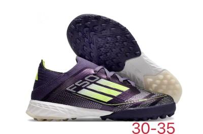 Kids Kids Adidas F50 Elite TF Artificial Turf Low-Tops Football Shoes - Purple/Green/White
