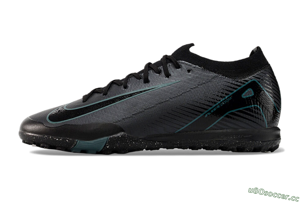 Women's Nike Air Zoom Mercurial Vapor 16 Elite TF Artificial Turf Low-Tops Football Shoes - Grey/Black/Blue 0