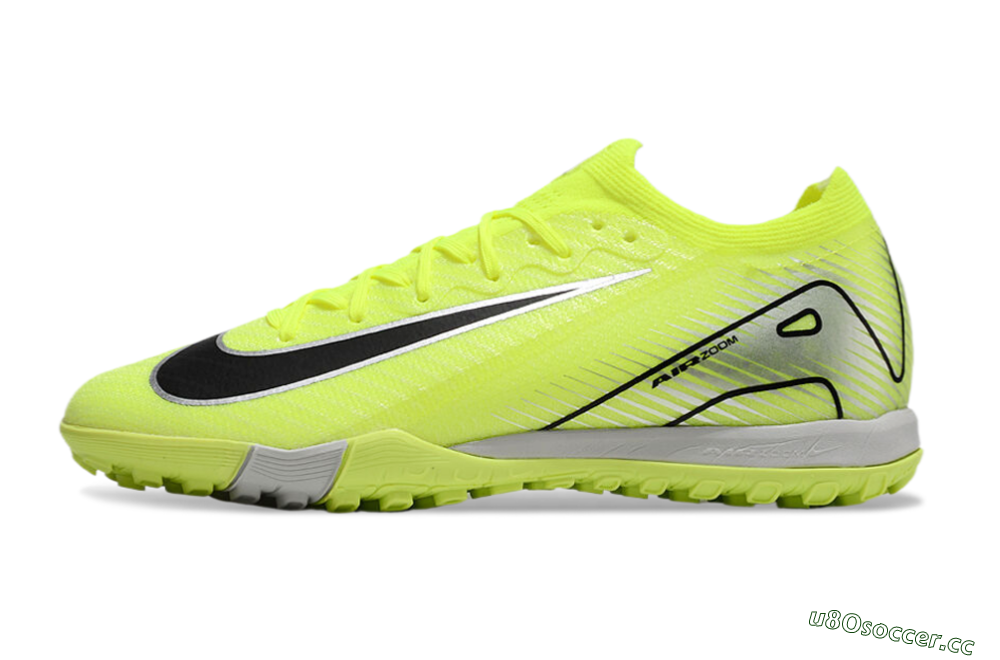 Men's Nike Air Zoom Mercurial Vapor 16 Elite TF Artificial Turf Low-Tops Football Shoes - Yellow/Black/White 2