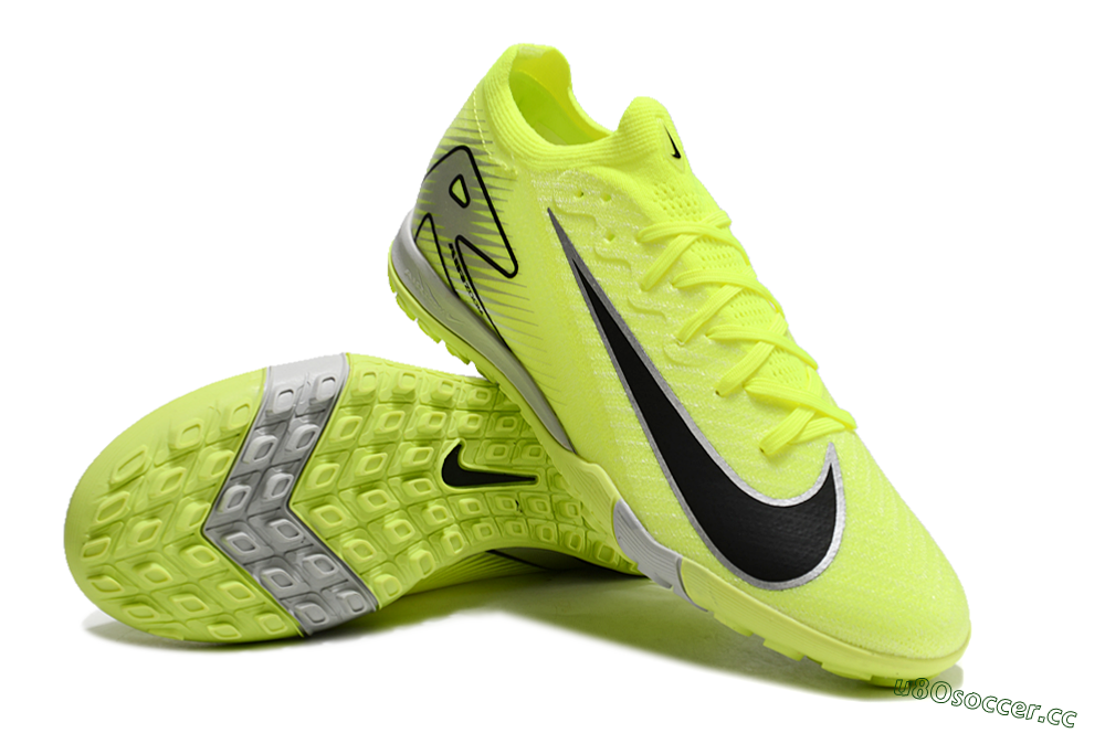 Men's Nike Air Zoom Mercurial Vapor 16 Elite TF Artificial Turf Low-Tops Football Shoes - Yellow/Black/White 0