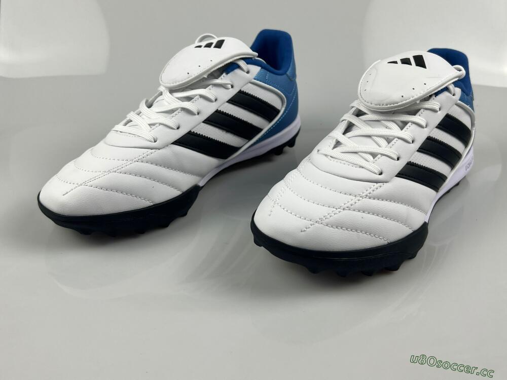 Men's Adidas Copa Gloro 2 TF Artificial Turf Low-Tops Football Shoes - White/Black/Blue