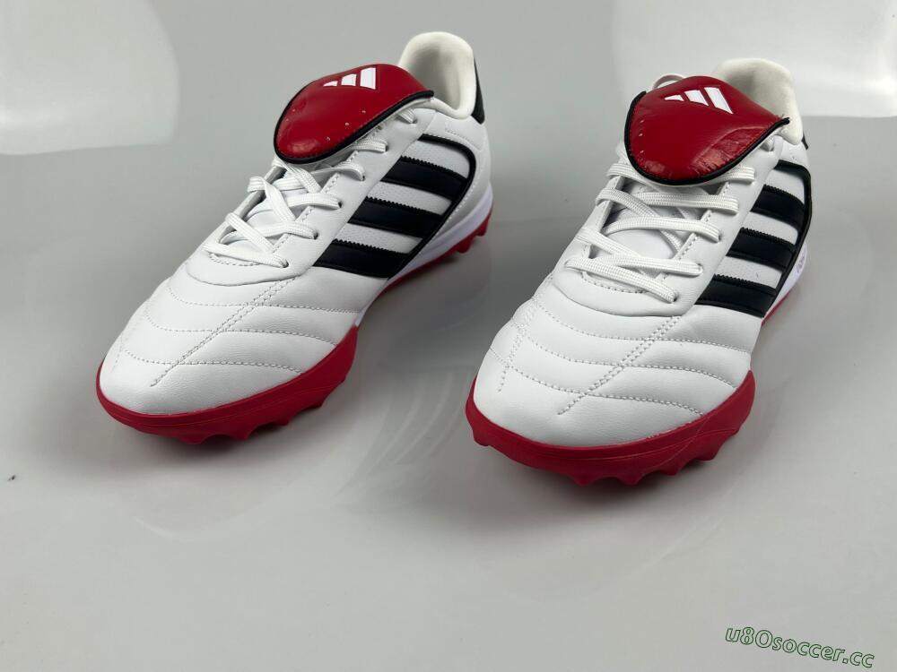 Men's Adidas Copa Gloro 2 TF Artificial Turf Low-Tops Football Shoes - White/Black/Red