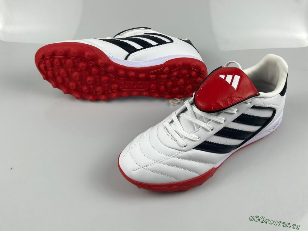 Men's Adidas Copa Gloro 2 TF Artificial Turf Low-Tops Football Shoes - White/Black/Red