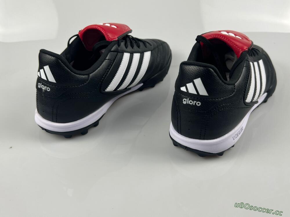 Men's Adidas Copa Gloro TF Artificial Turf Low-Tops Football Shoes - Black/White