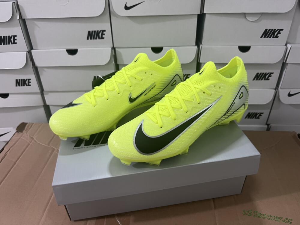 Men's Nike Air Zoom Mercurial Vapor 16 Elite FG Firm Ground Low-Tops Football Boots - Yellow/Black/Silver/Grey