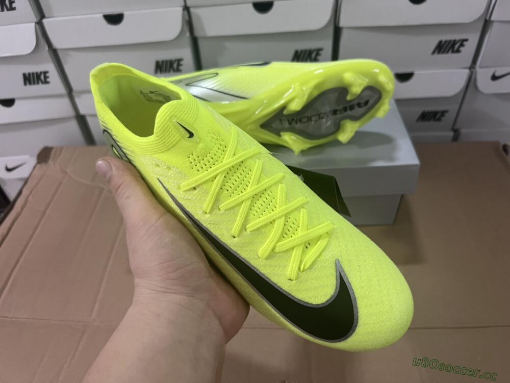 Men's Nike Air Zoom Mercurial Vapor 16 Elite FG Firm Ground Low-Tops Football Boots - Yellow/Black/Silver/Grey