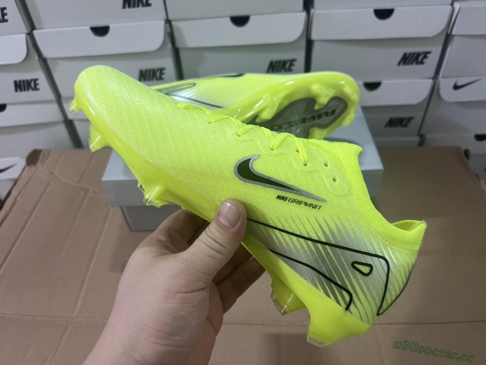 Men's Nike Air Zoom Mercurial Vapor 16 Elite FG Firm Ground Low-Tops Football Boots - Yellow/Black/Silver/Grey