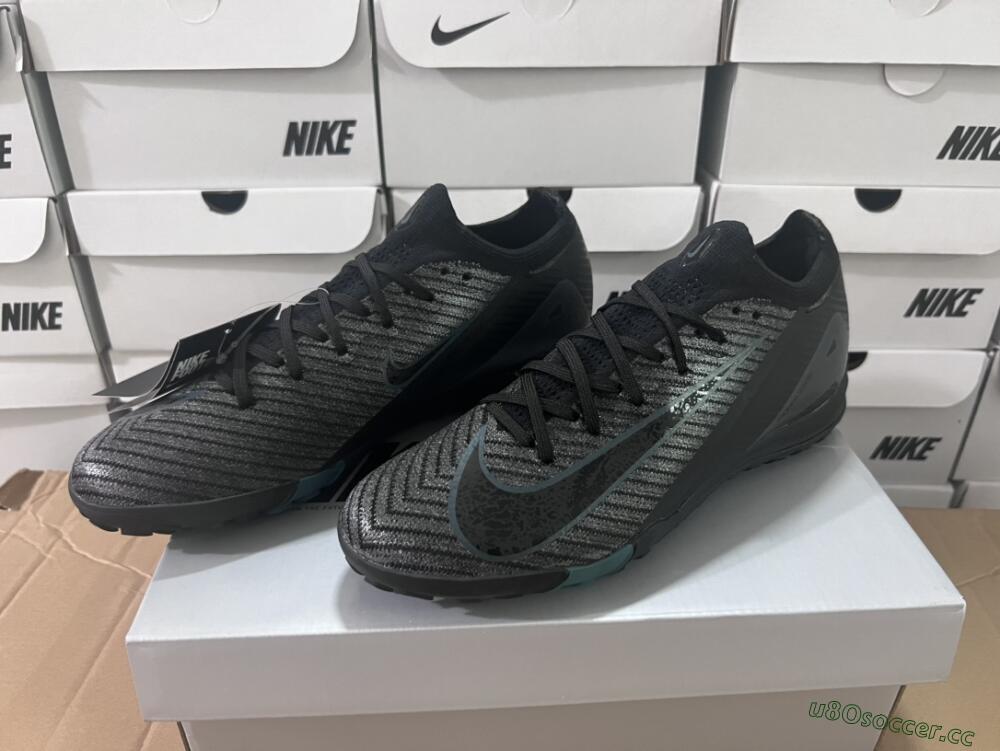 Unisex Nike Air Zoom Mercurial Vapor 16 Elite TF Artificial Turf Low-Tops Football Shoes - Black/Blue/Grey
