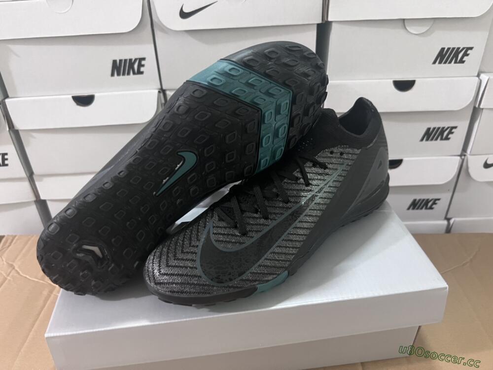 Unisex Nike Air Zoom Mercurial Vapor 16 Elite TF Artificial Turf Low-Tops Football Shoes - Black/Blue/Grey