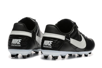 Men's Nike The Premier 3 FG Firm Ground Low-Tops Football Boots - Black/Beige/White