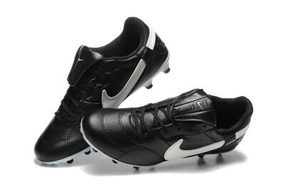 Men's Nike The Premier 3 FG Firm Ground Low-Tops Football Boots - Black/Beige/White