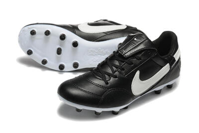 Men's Nike The Premier 3 FG Firm Ground Low-Tops Football Boots - Black/Beige/White
