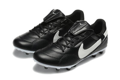 Men's Nike The Premier 3 FG Firm Ground Low-Tops Football Boots - Black/Beige/White