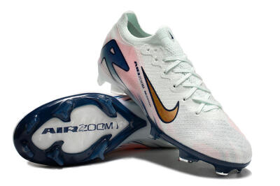 Unisex Nike Air Zoom Mercurial Vapor 16 Elite FG Firm Ground Low-Tops Football Boots - Jade/Gold/Pink/Blue