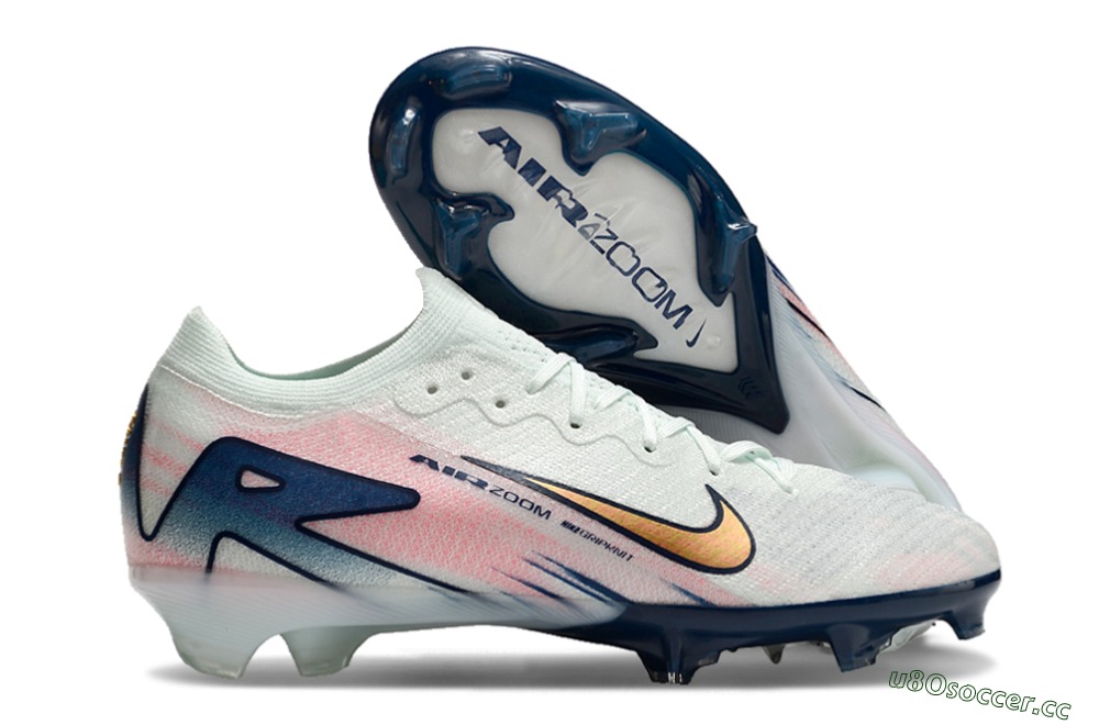 Unisex Nike Air Zoom Mercurial Vapor 16 Elite FG Firm Ground Low-Tops Football Boots - Jade/Gold/Pink/Blue 2