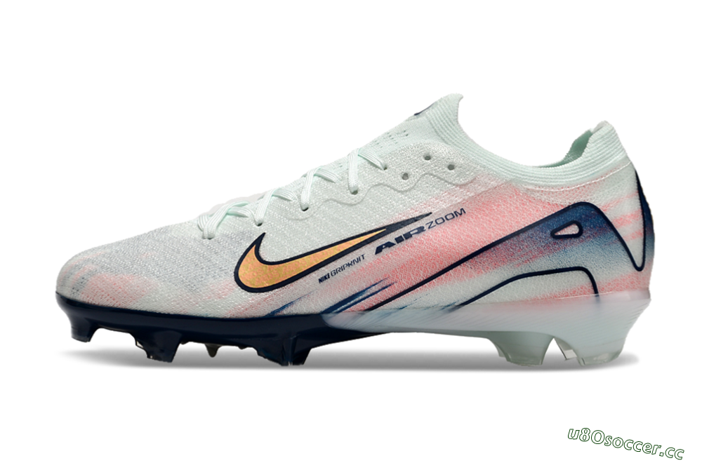 Unisex Nike Air Zoom Mercurial Vapor 16 Elite FG Firm Ground Low-Tops Football Boots - Jade/Gold/Pink/Blue 0