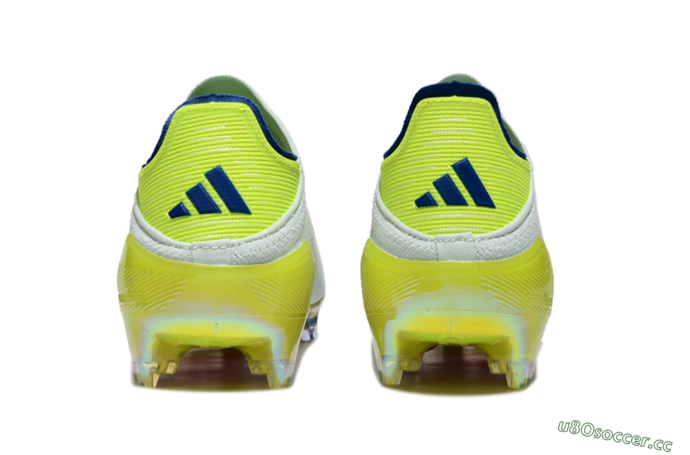 Unisex Adidas F50 Elite Laceless FG Firm Ground Low-Tops Football Boots - Jade/Blue/Yellow 7