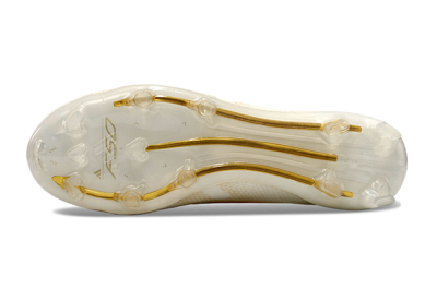 Unisex Adidas F50 Elite Laceless FG Firm Ground Low-Tops Football Boots - White/Gold