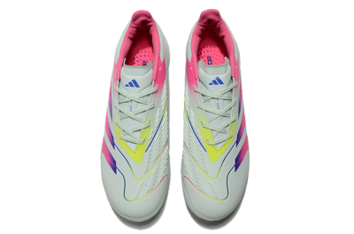 Unisex Adidas Predator 24 Elite TF Artificial Turf Low-Tops Football Shoes - Jade/Pink/Purple