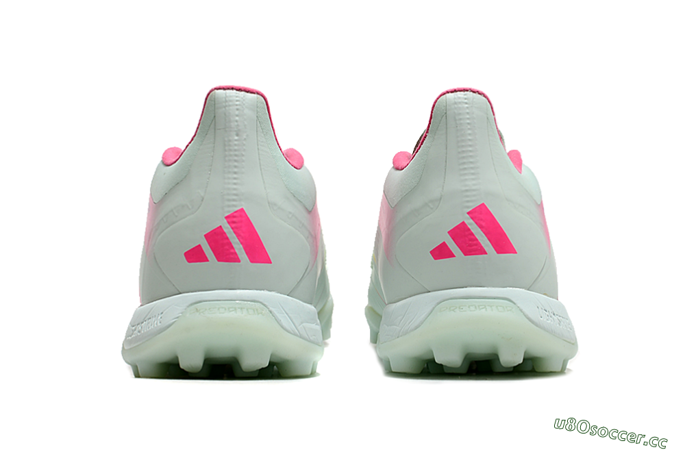 Unisex Adidas Predator 24 Elite TF Artificial Turf Low-Tops Football Shoes - Jade/Pink/Purple 5