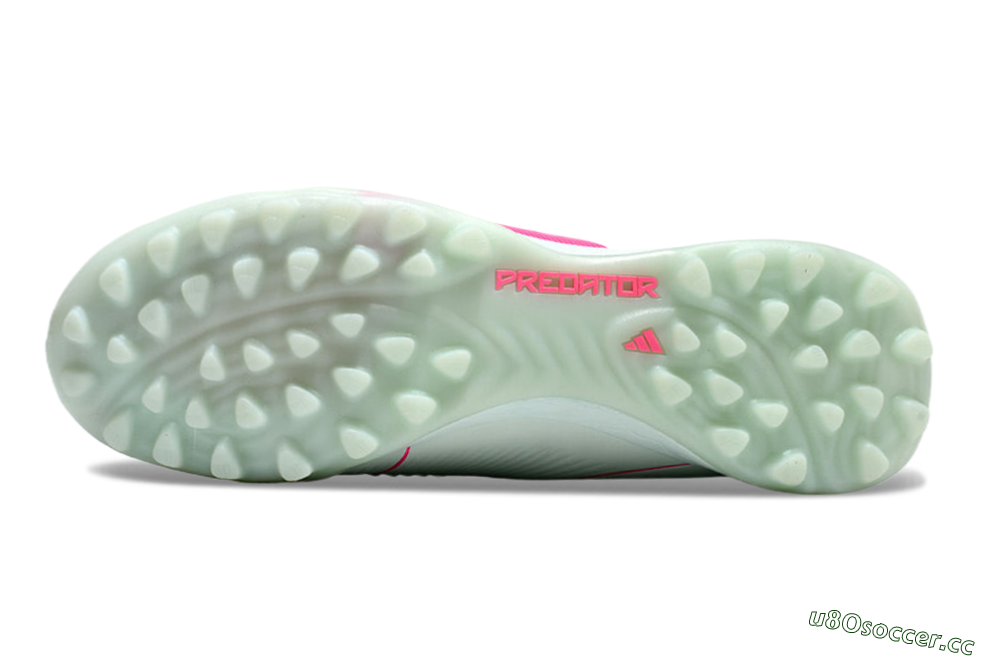 Unisex Adidas Predator 24 Elite TF Artificial Turf Low-Tops Football Shoes - Jade/Pink/Purple 6