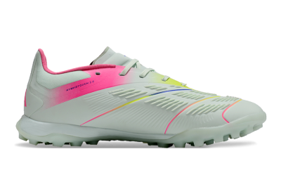 Unisex Adidas Predator 24 Elite TF Artificial Turf Low-Tops Football Shoes - Jade/Pink/Purple
