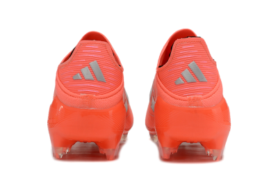 Unisex Adidas F50 Elite Laceless FG Firm Ground Low-Tops Football Boots - Red/Blue/Silver