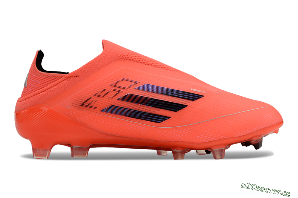 Unisex Adidas F50 Elite Laceless FG Firm Ground Low-Tops Football Boots - Red/Blue/Silver 7