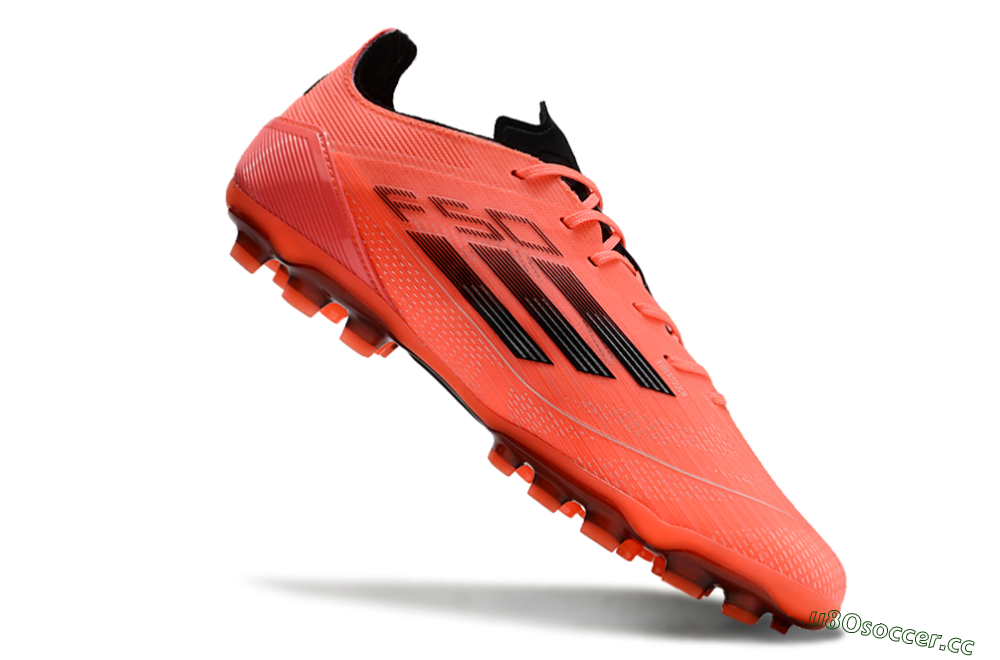 Men's Adidas F50 Elite AG Artificial Grass Low-Tops Football Boots - Red/Black/Silver 4