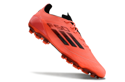 Men's Adidas F50 Elite AG Artificial Grass Low-Tops Football Boots - Red/Black/Silver