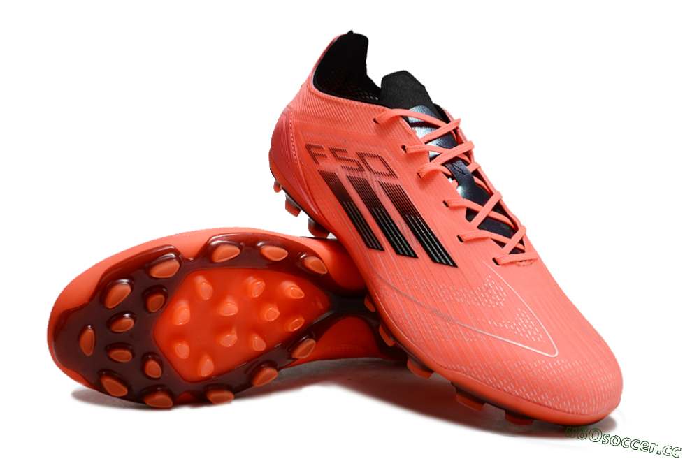 Men's Adidas F50 Elite AG Artificial Grass Low-Tops Football Boots - Red/Black/Silver 3