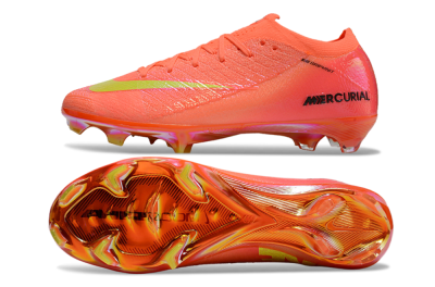 Unisex Nike Air Zoom Mercurial Vapor 15 Elite FG Firm Ground Low-Tops Football Boots - Red/Yellow/Black