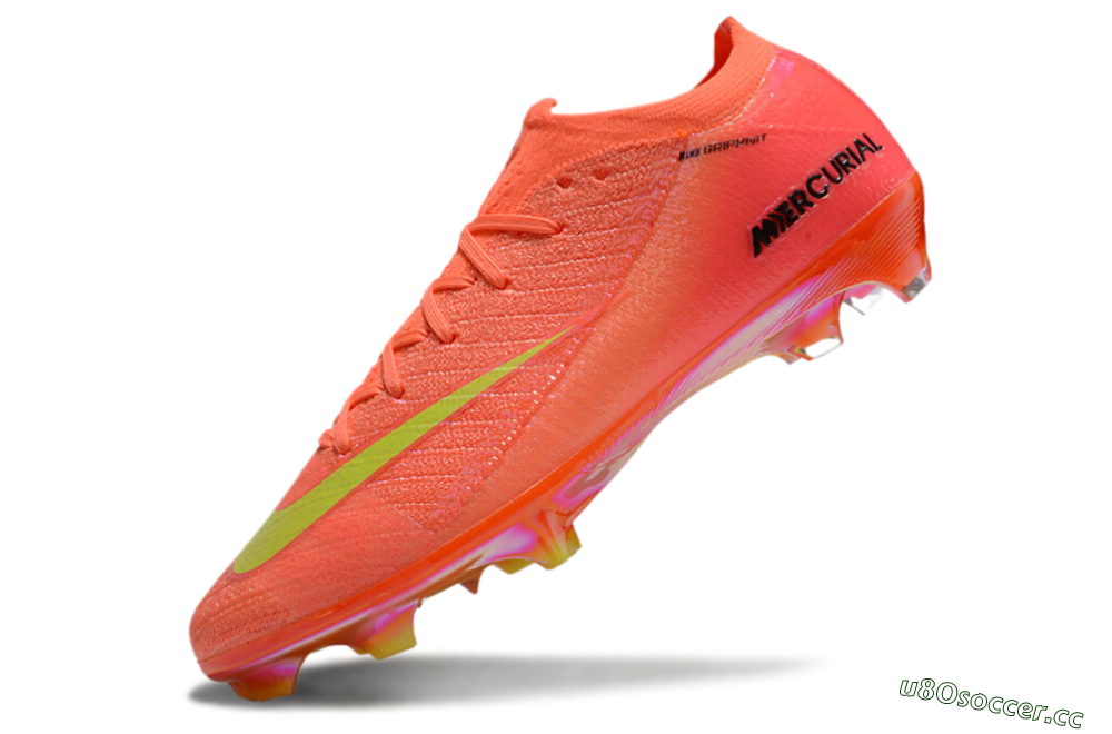 Unisex Nike Air Zoom Mercurial Vapor 15 Elite FG Firm Ground Low-Tops Football Boots - Red/Yellow/Black 5