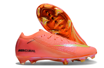 Unisex Nike Air Zoom Mercurial Vapor 15 Elite FG Firm Ground Low-Tops Football Boots - Red/Yellow/Black