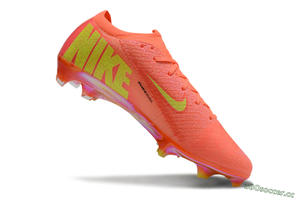 Unisex Nike Air Zoom Mercurial Vapor 15 Elite FG Firm Ground Low-Tops Football Boots - Red/Yellow/Black 4
