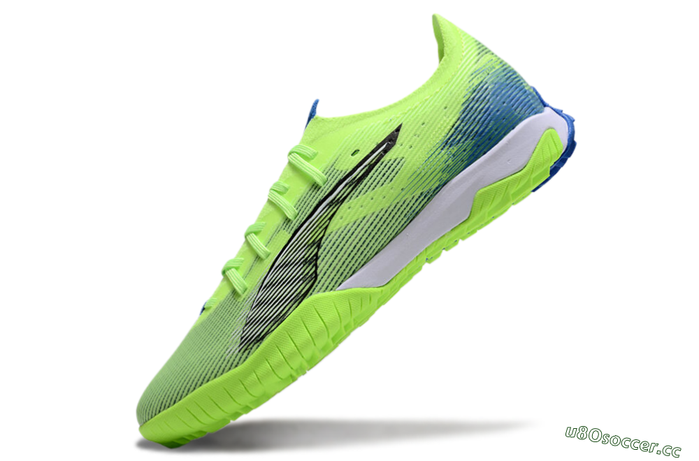 Men's Puma Ultra Ultimate TF Artificial Turf Low-Tops Football Shoes - Yellow/White/Blue 5