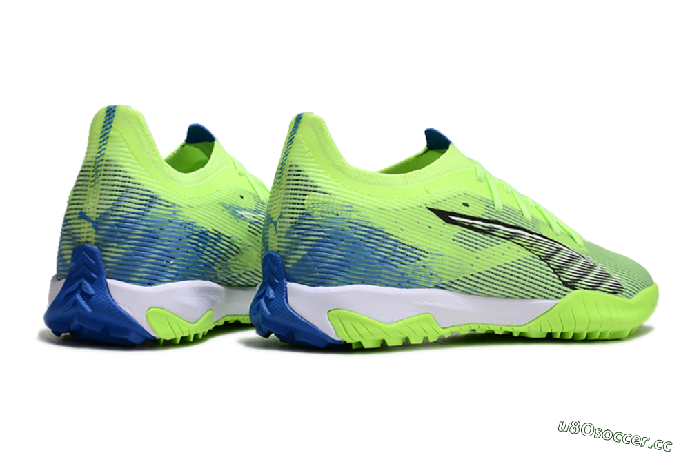 Men's Puma Ultra Ultimate TF Artificial Turf Low-Tops Football Shoes - Yellow/White/Blue 6