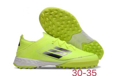 Kids Adidas F50 Elite TF Artificial Turf Low-Tops Football Shoes - Yellow/Black/White