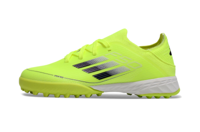 Kids Adidas F50 Elite TF Artificial Turf Low-Tops Football Shoes - Yellow/Black/White