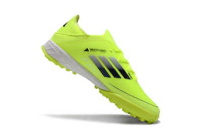 Kids Adidas F50 Elite TF Artificial Turf Low-Tops Football Shoes - Yellow/Black/White