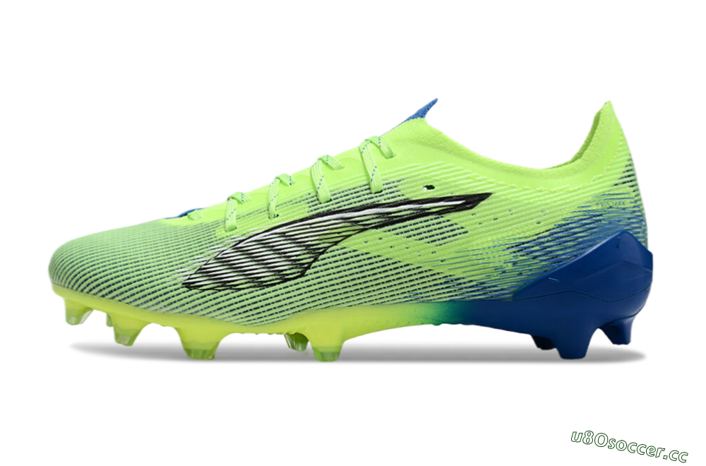 Men's Puma Ultra Ultimate FG Firm Ground Low-Tops Football Boots - Yellow/White/Blue 0