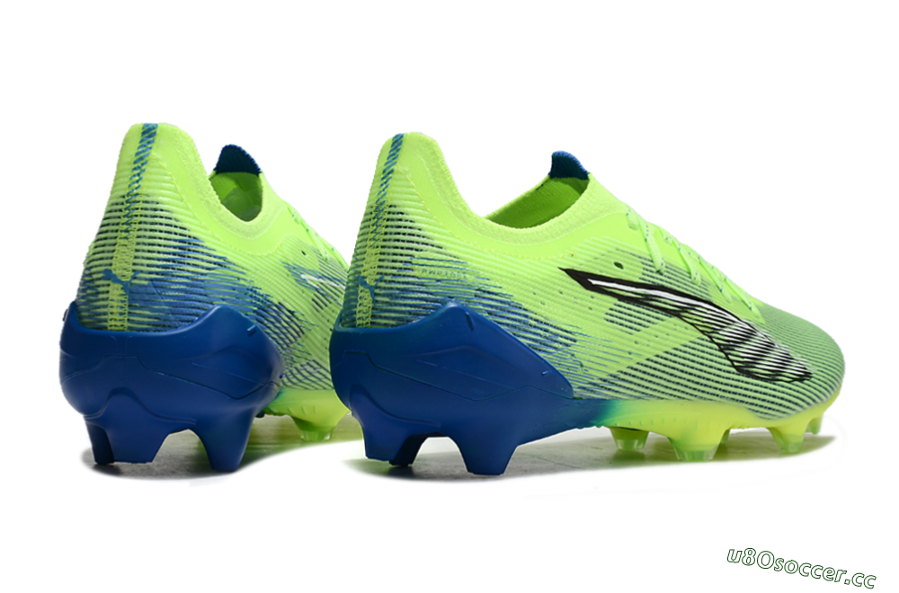 Men's Puma Ultra Ultimate FG Firm Ground Low-Tops Football Boots - Yellow/White/Blue 6